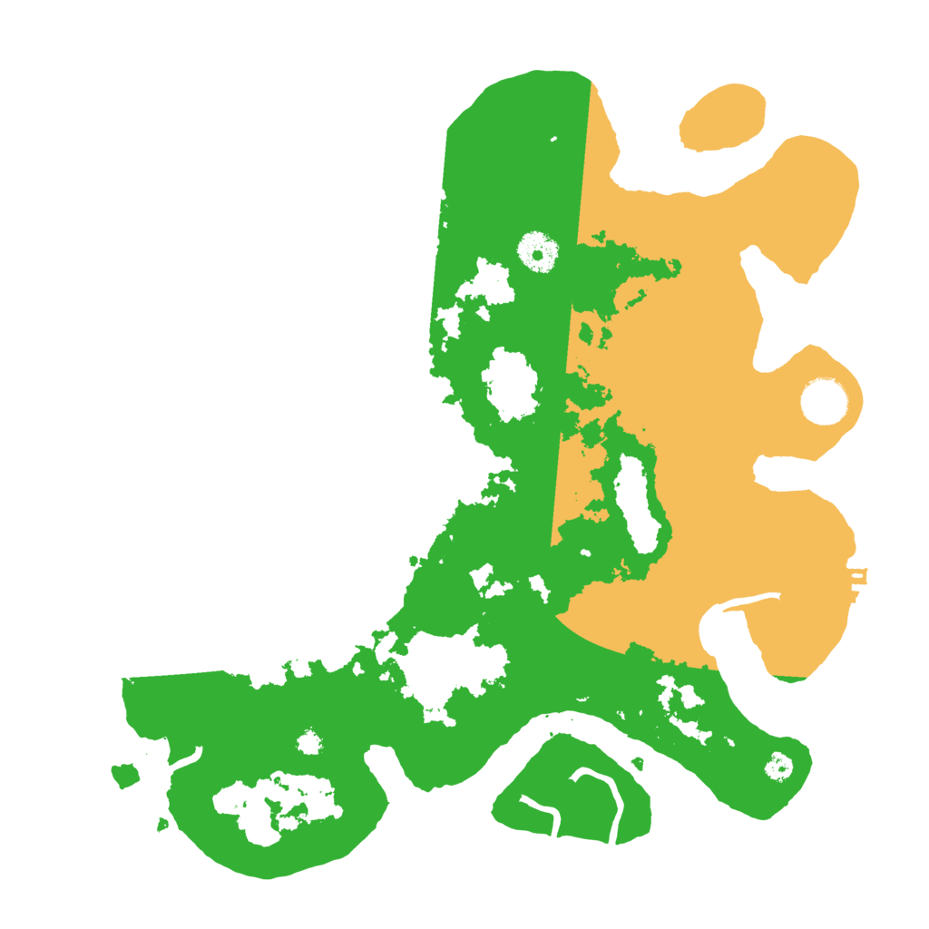 Biome Rust Map: Procedural Map, Size: 3500, Seed: 1990505056