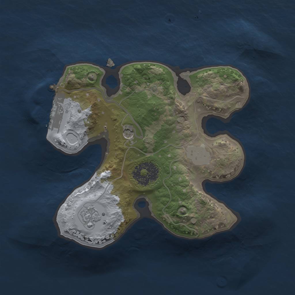 Rust Map: Procedural Map, Size: 1800, Seed: 637279116, 6 Monuments
