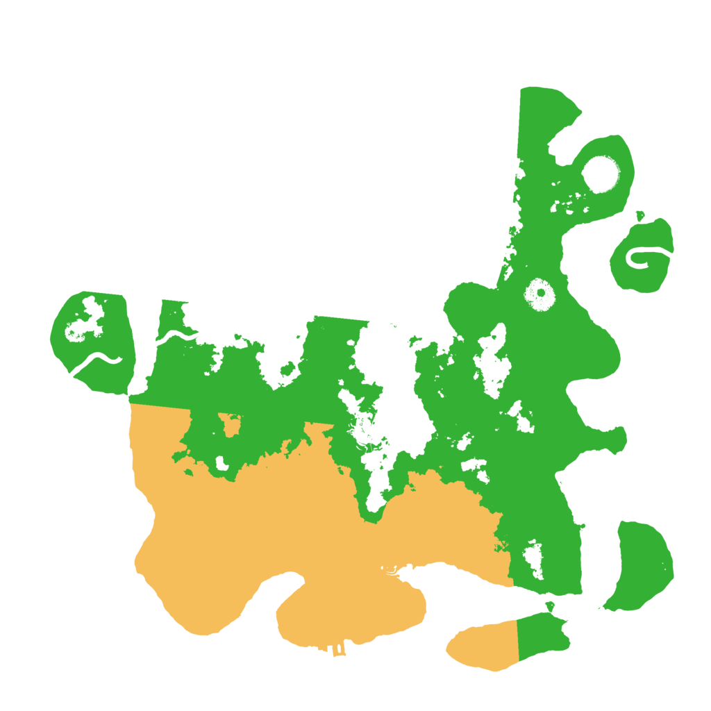 Biome Rust Map: Procedural Map, Size: 3500, Seed: 2142133512