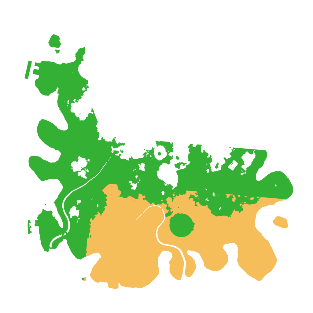 Biome Rust Map: Procedural Map, Size: 3500, Seed: 986493040