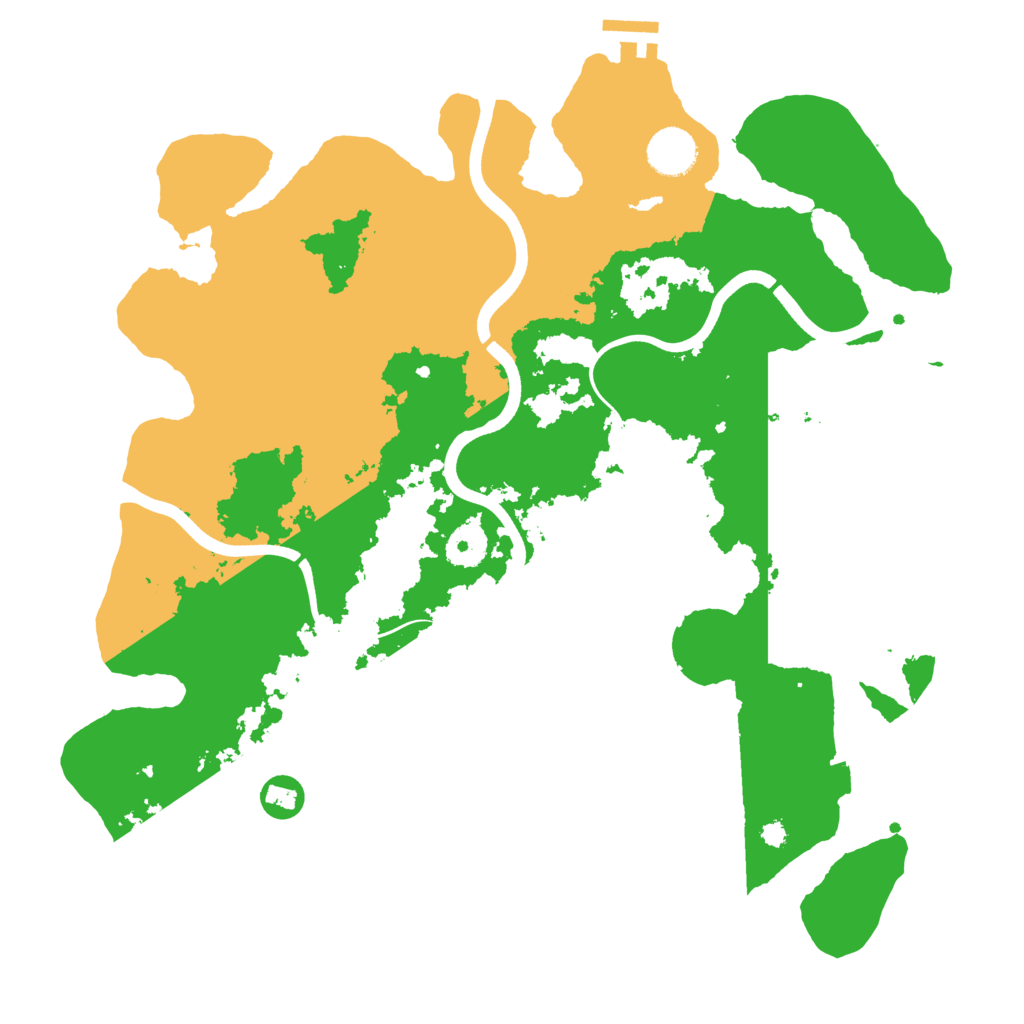 Biome Rust Map: Procedural Map, Size: 3700, Seed: 1776374192