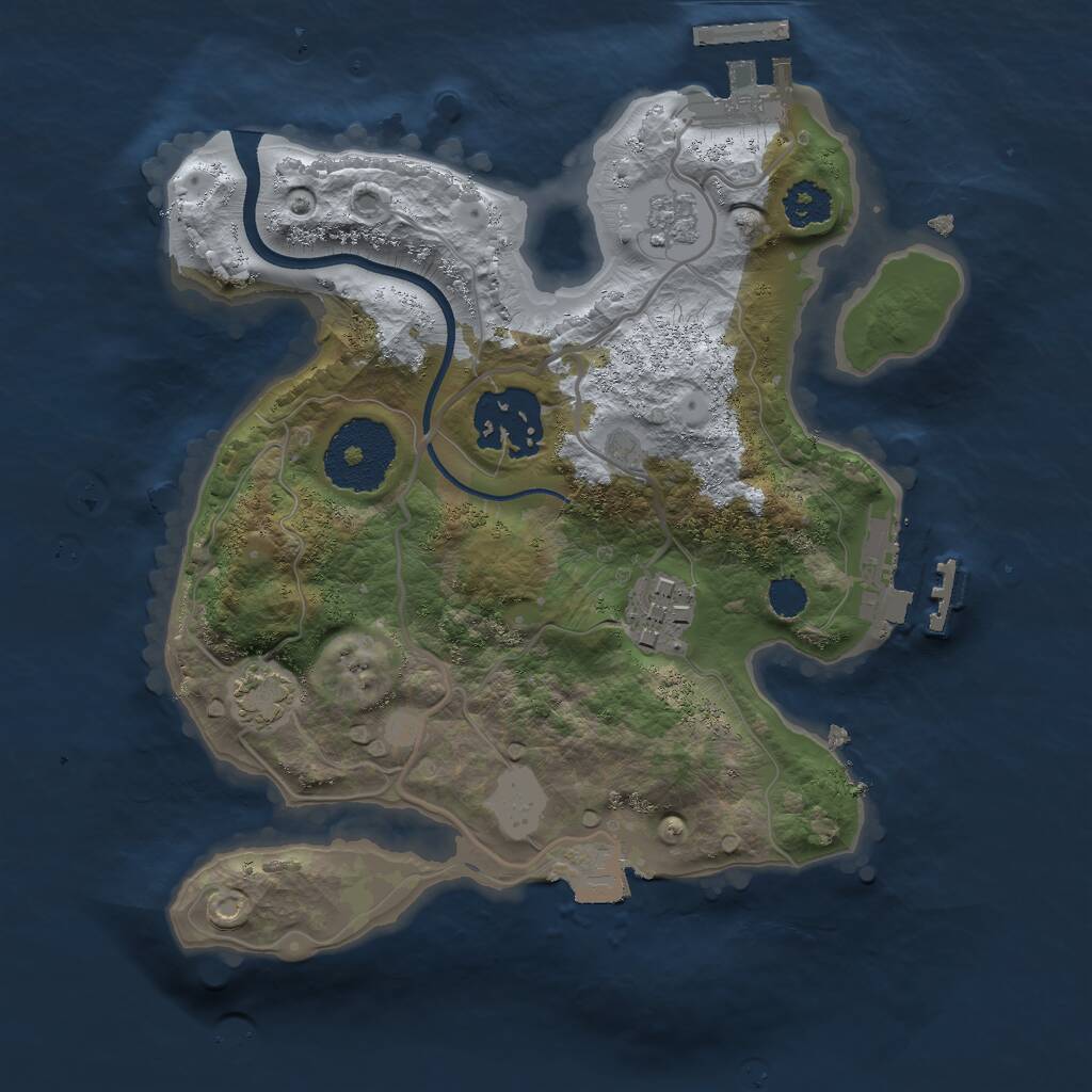 Rust Map: Procedural Map, Size: 2300, Seed: 11, 7 Monuments