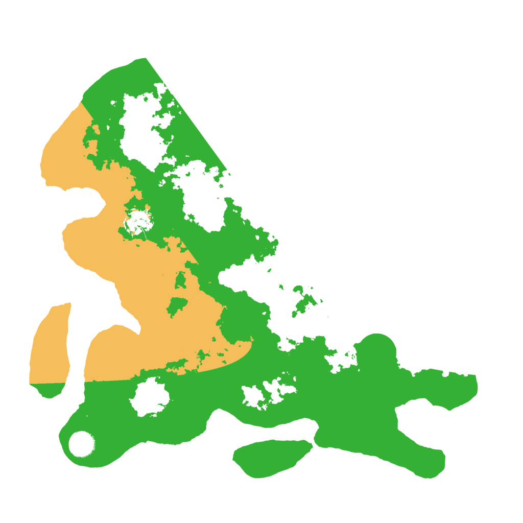 Biome Rust Map: Barren, Size: 3550, Seed: 276128