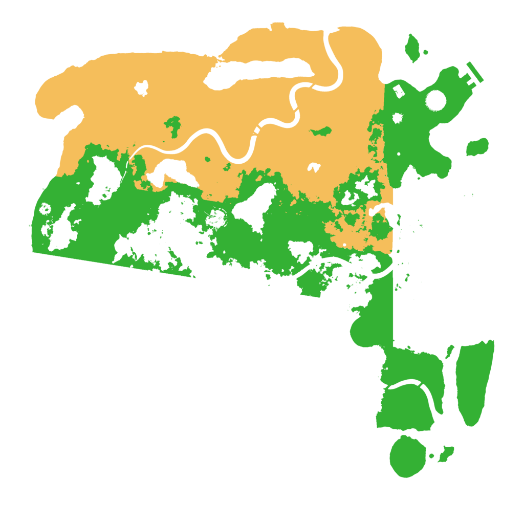 Biome Rust Map: Procedural Map, Size: 4500, Seed: 1131912409
