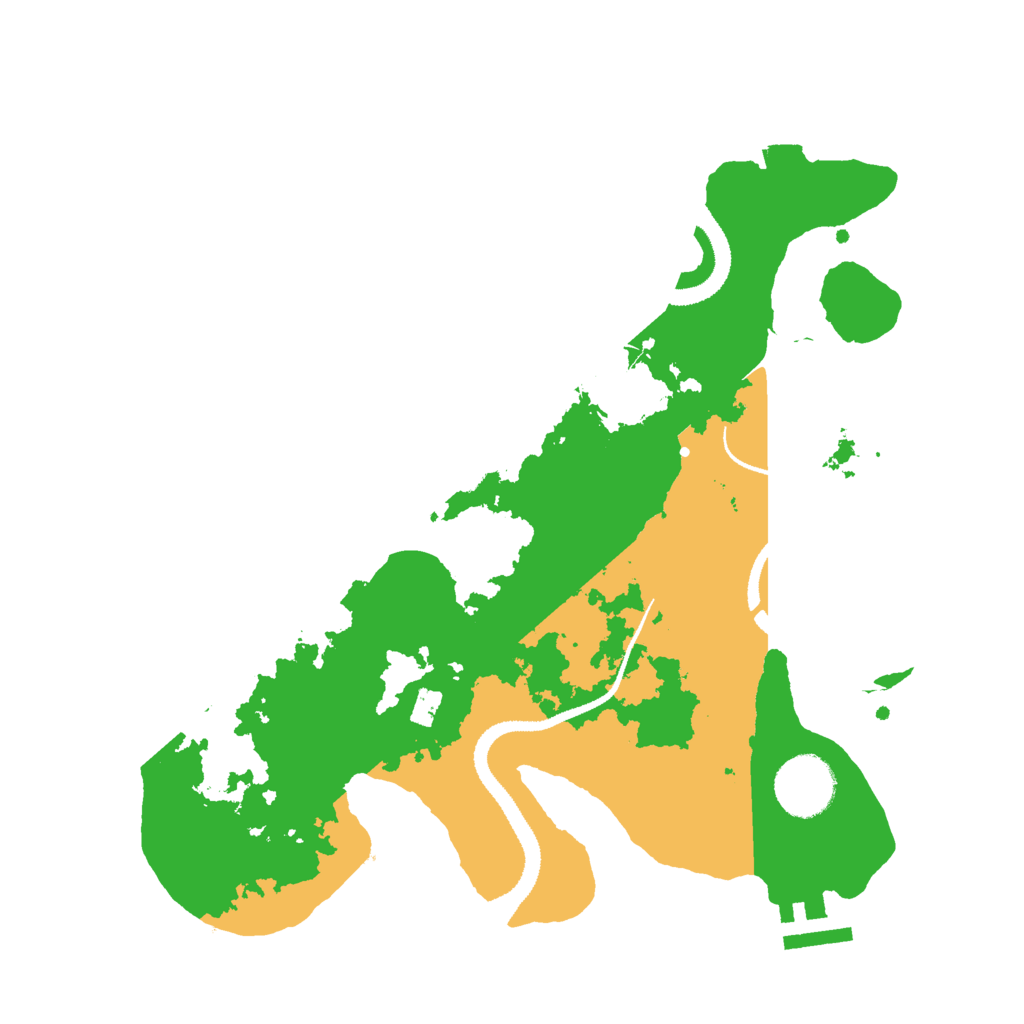 Biome Rust Map: Procedural Map, Size: 3000, Seed: 1226916702