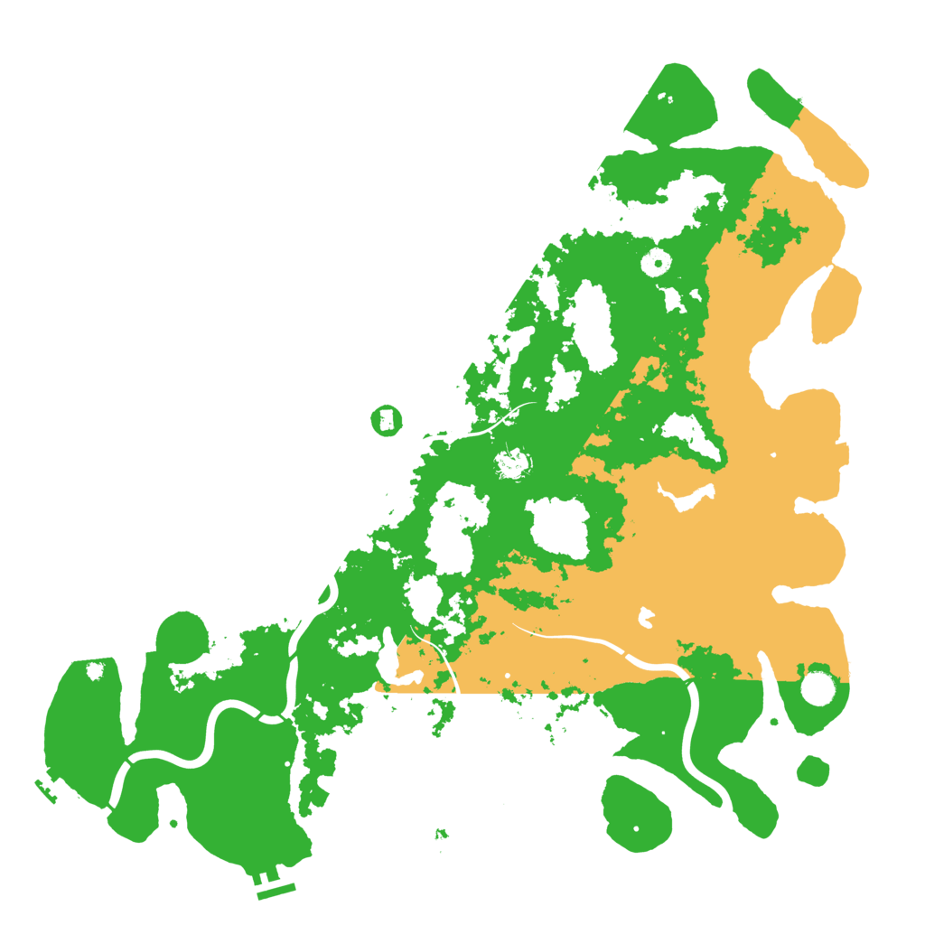 Biome Rust Map: Procedural Map, Size: 4800, Seed: 1254567