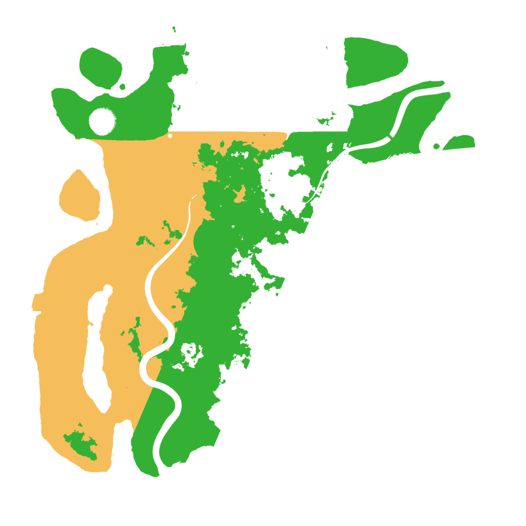 Biome Rust Map: Procedural Map, Size: 3500, Seed: 162847266