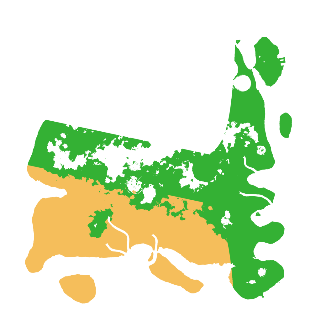 Biome Rust Map: Procedural Map, Size: 3500, Seed: 40056411