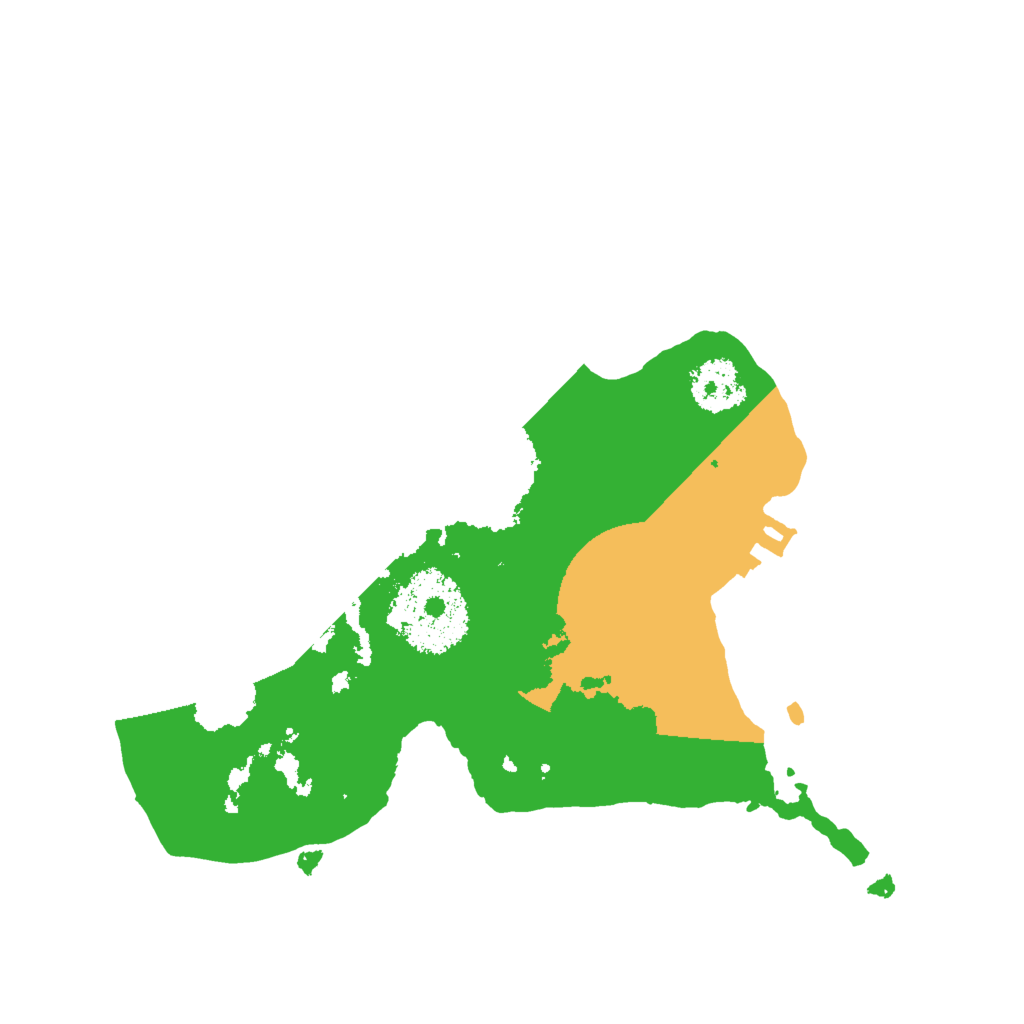 Biome Rust Map: Procedural Map, Size: 2000, Seed: 1233