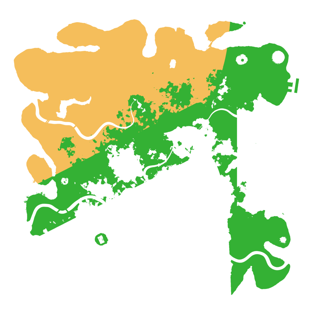 Biome Rust Map: Procedural Map, Size: 4399, Seed: 1000000