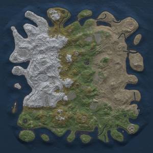 Thumbnail Rust Map: Procedural Map, Size: 4500, Seed: 288304745, 16 Monuments