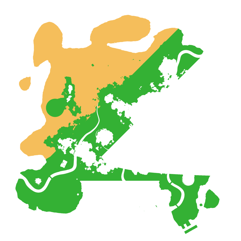 Biome Rust Map: Procedural Map, Size: 3500, Seed: 737133752