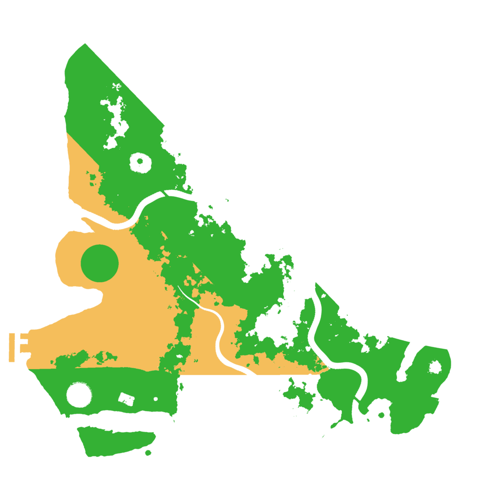 Biome Rust Map: Procedural Map, Size: 3500, Seed: 9753661