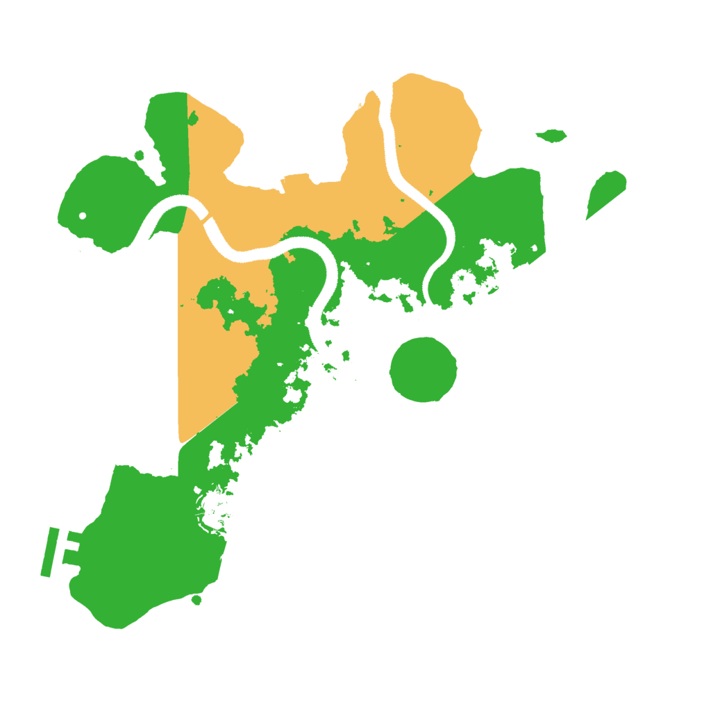 Biome Rust Map: Procedural Map, Size: 2900, Seed: 2008