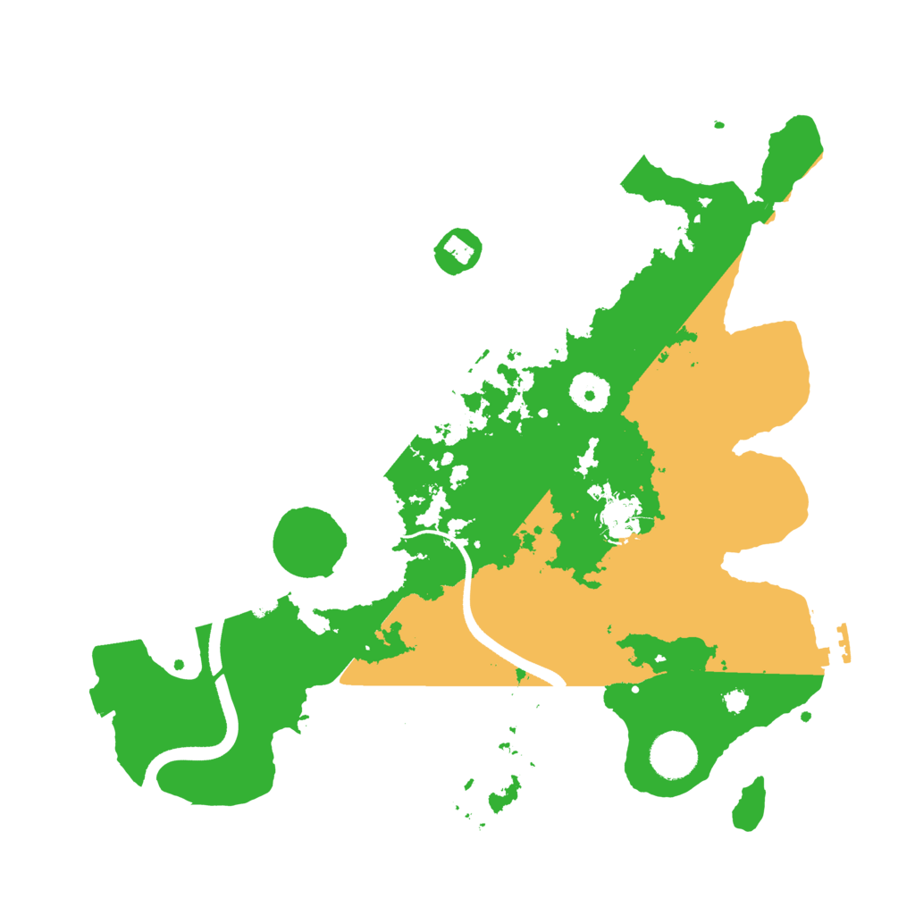 Biome Rust Map: Procedural Map, Size: 3500, Seed: 97770829