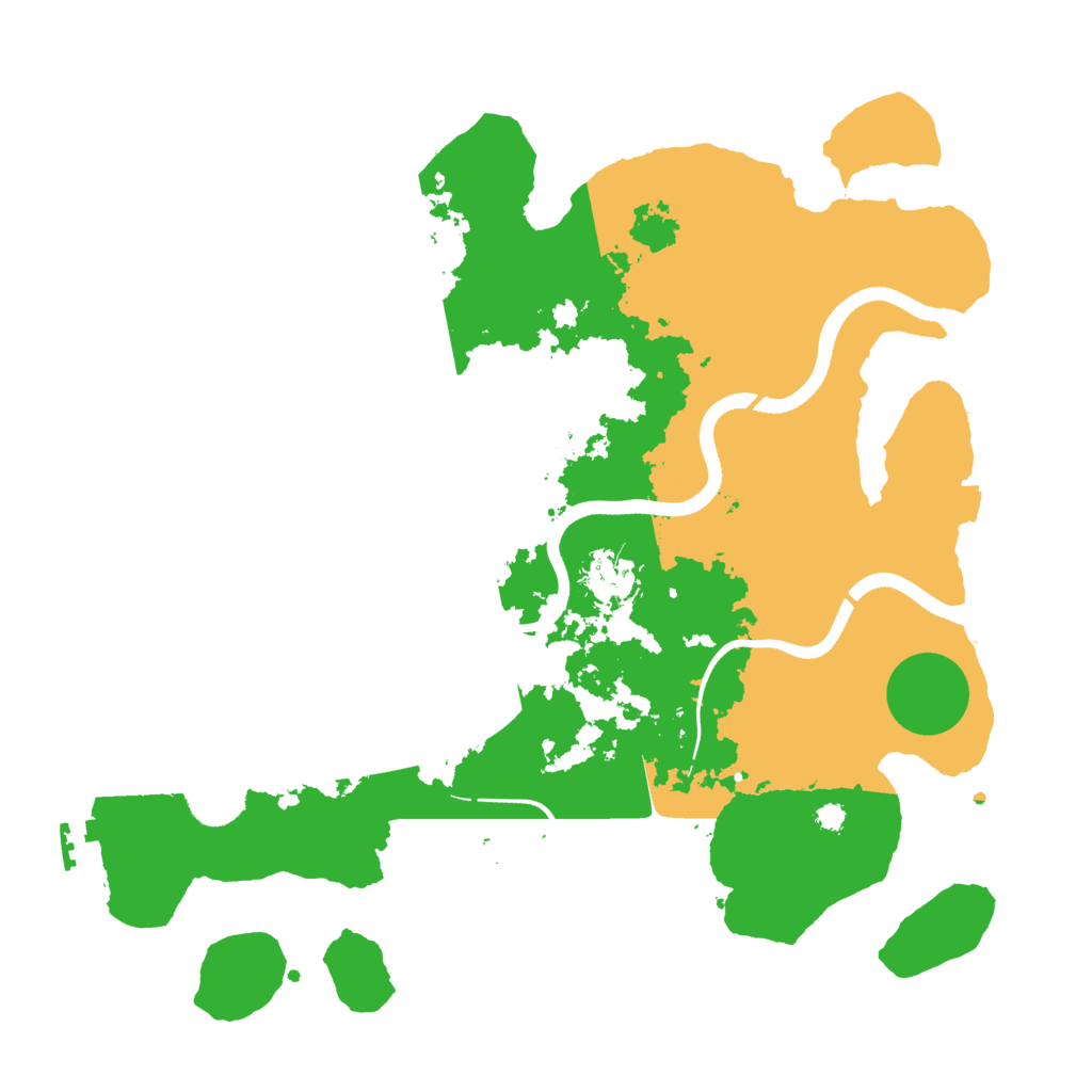 Biome Rust Map: Procedural Map, Size: 3500, Seed: 864794057