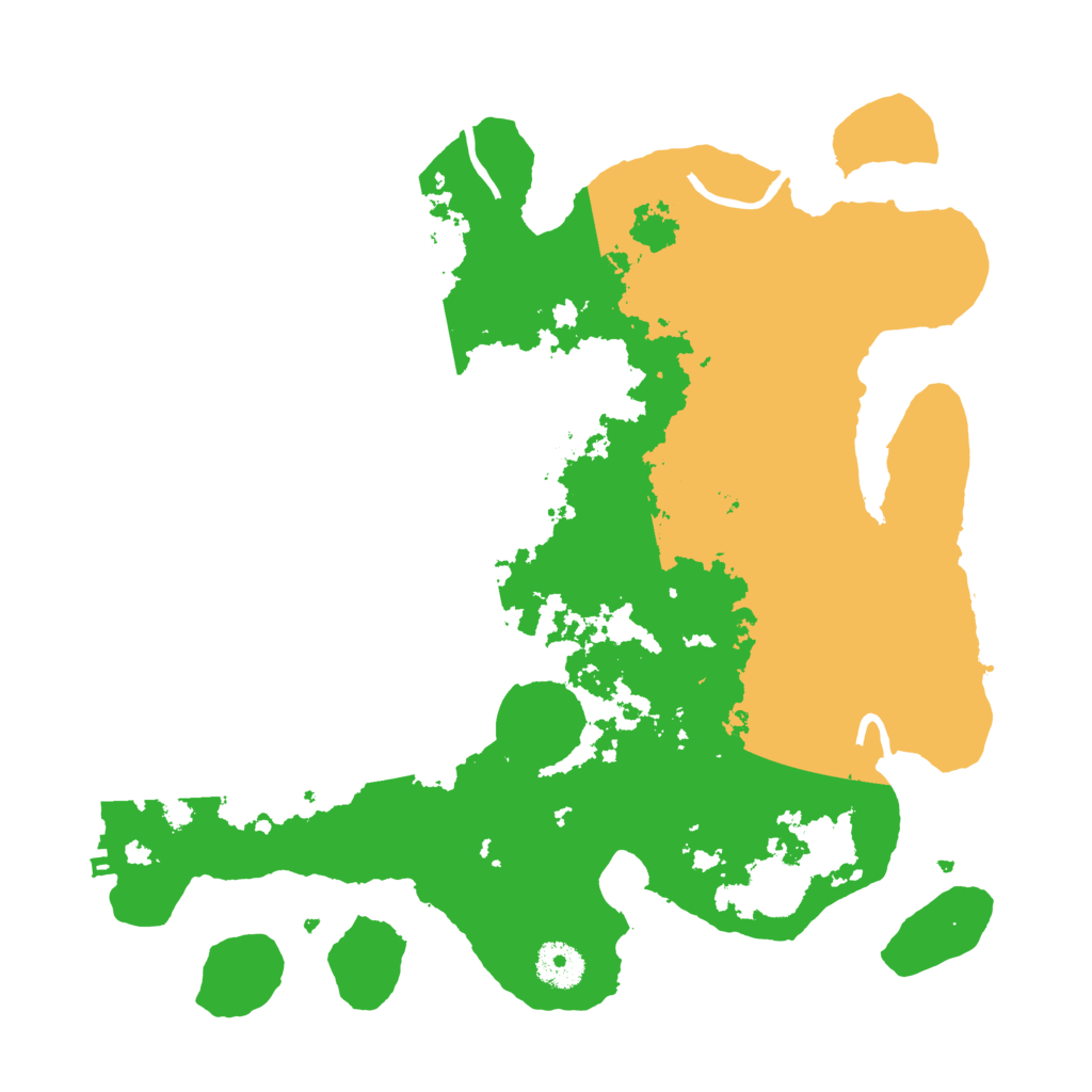 Biome Rust Map: Procedural Map, Size: 3500, Seed: 864794057