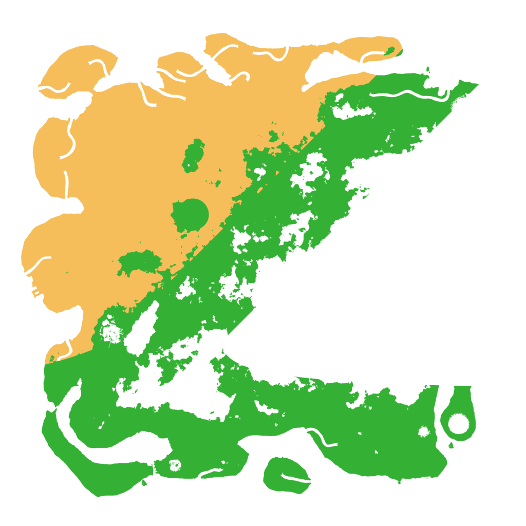 Biome Rust Map: Procedural Map, Size: 4500, Seed: 2132695288