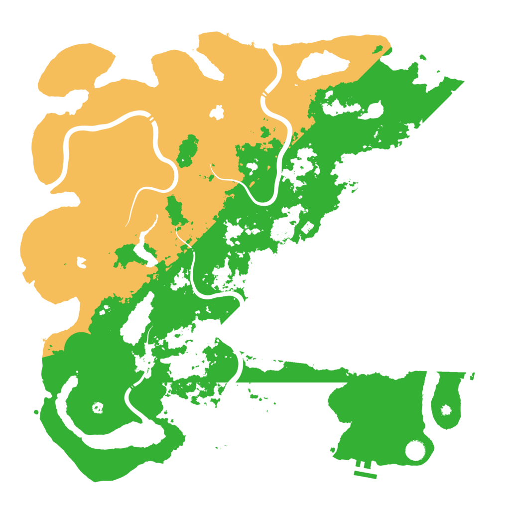 Biome Rust Map: Procedural Map, Size: 4500, Seed: 2132695288
