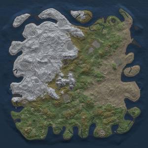 Thumbnail Rust Map: Procedural Map, Size: 5000, Seed: 668515, 18 Monuments