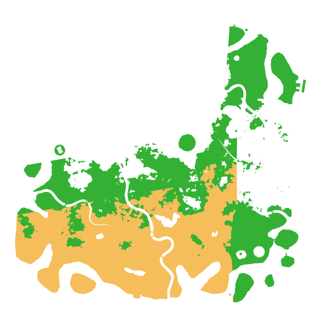 Biome Rust Map: Procedural Map, Size: 5000, Seed: 5364