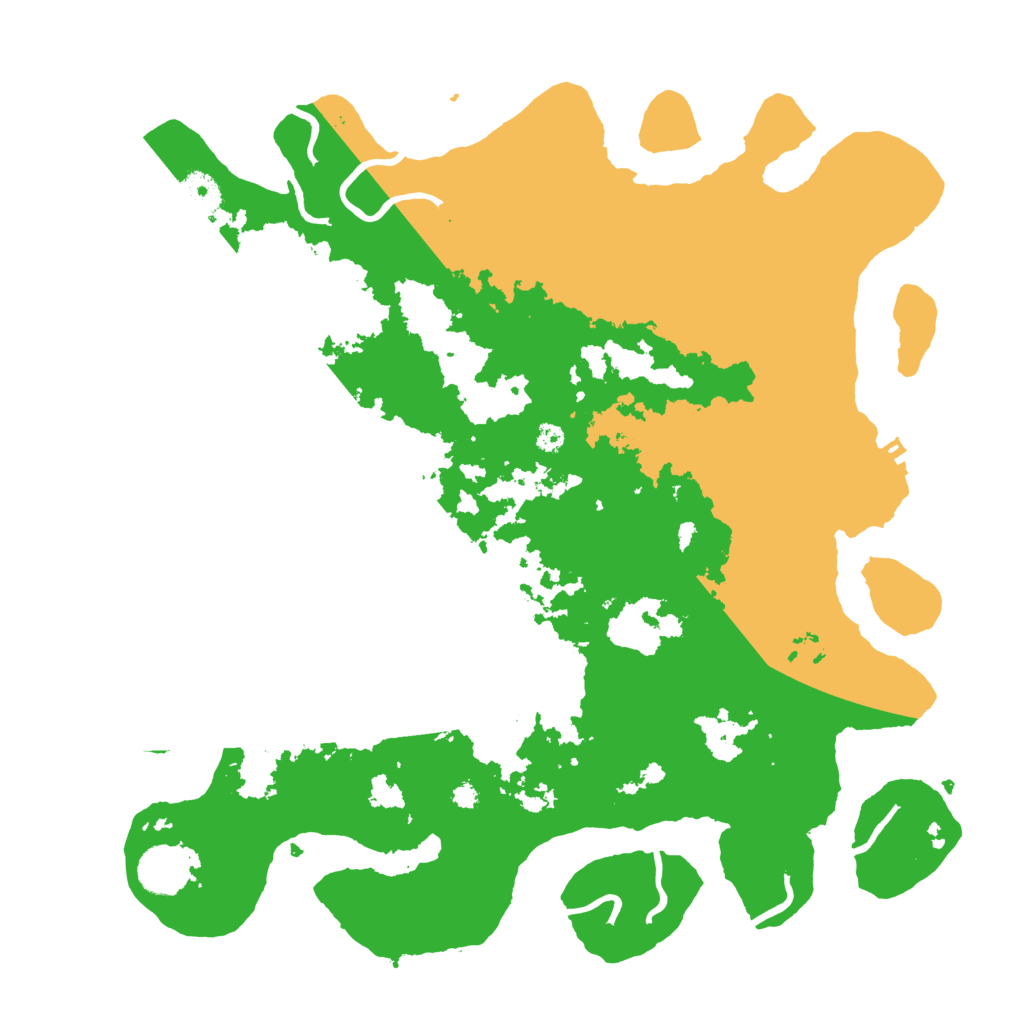 Biome Rust Map: Procedural Map, Size: 3700, Seed: 406729965