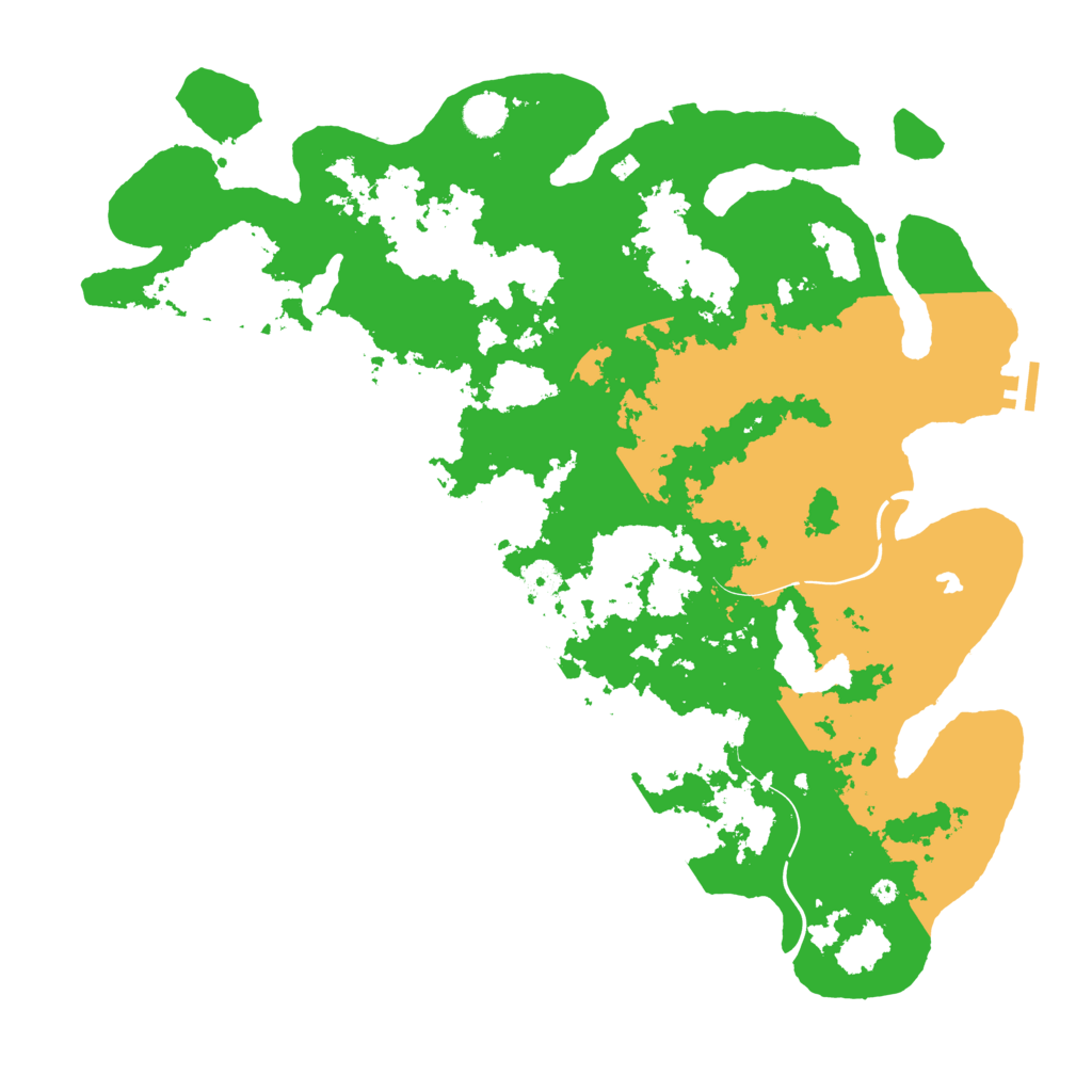 Biome Rust Map: Procedural Map, Size: 4500, Seed: 31031993