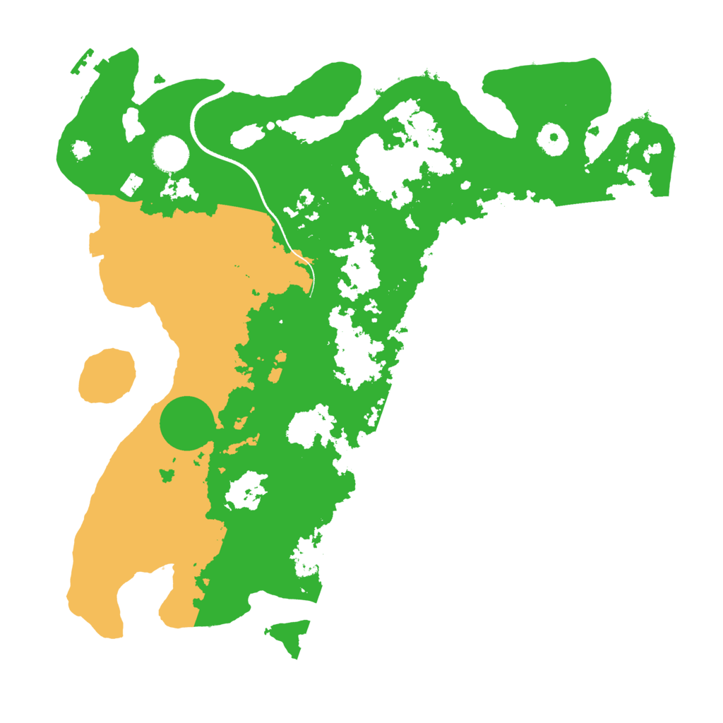 Biome Rust Map: Procedural Map, Size: 3500, Seed: 1107811480
