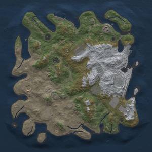 Thumbnail Rust Map: Procedural Map, Size: 3750, Seed: 749301344, 16 Monuments