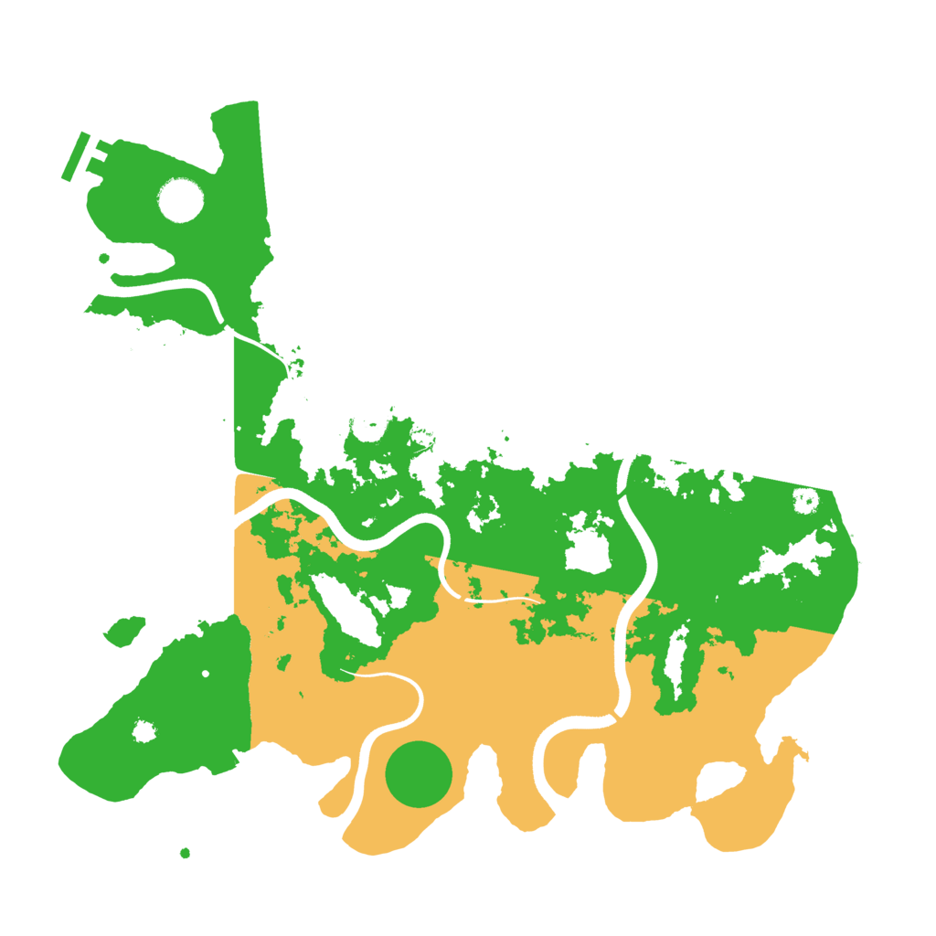 Biome Rust Map: Procedural Map, Size: 3700, Seed: 378551482