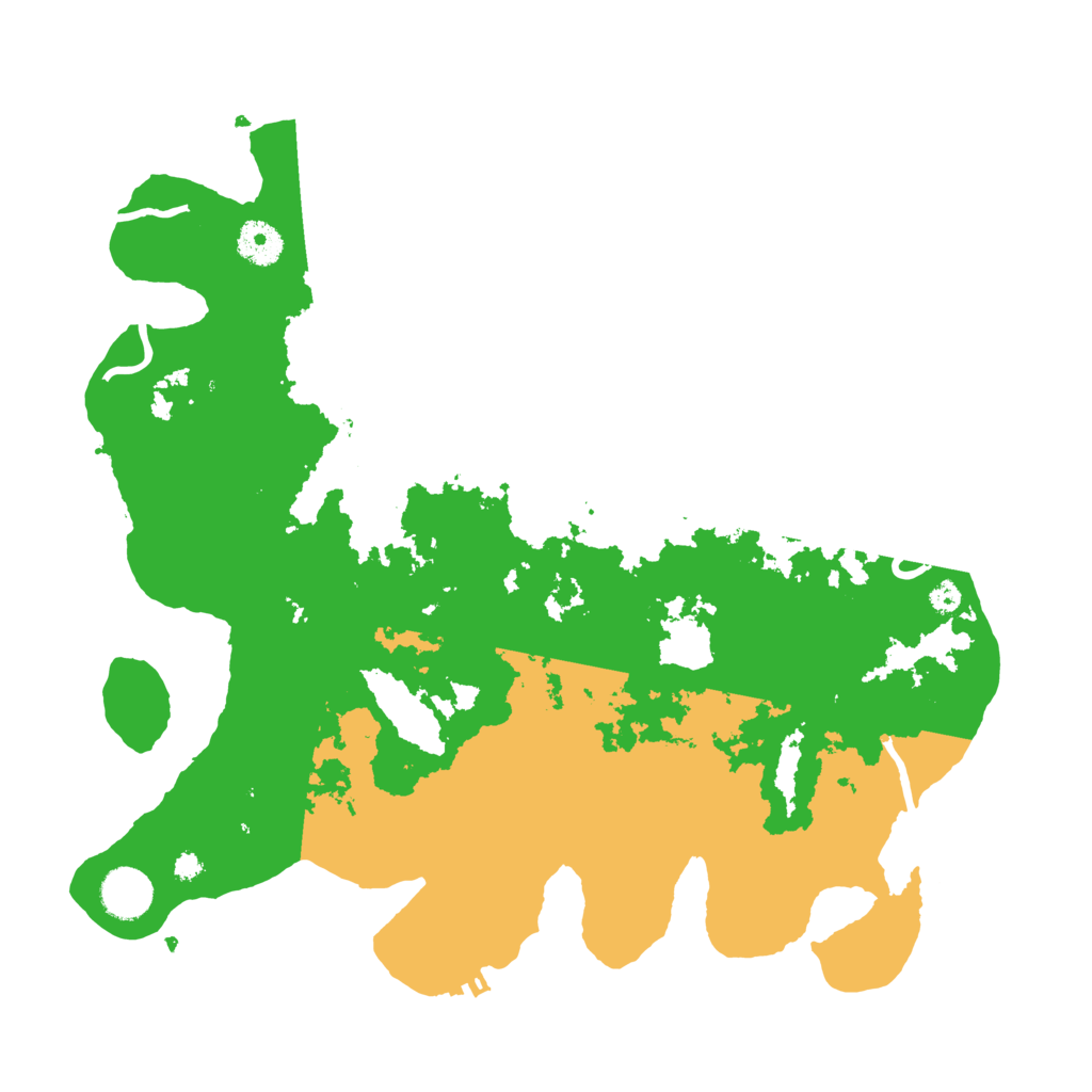 Biome Rust Map: Procedural Map, Size: 3700, Seed: 378551482