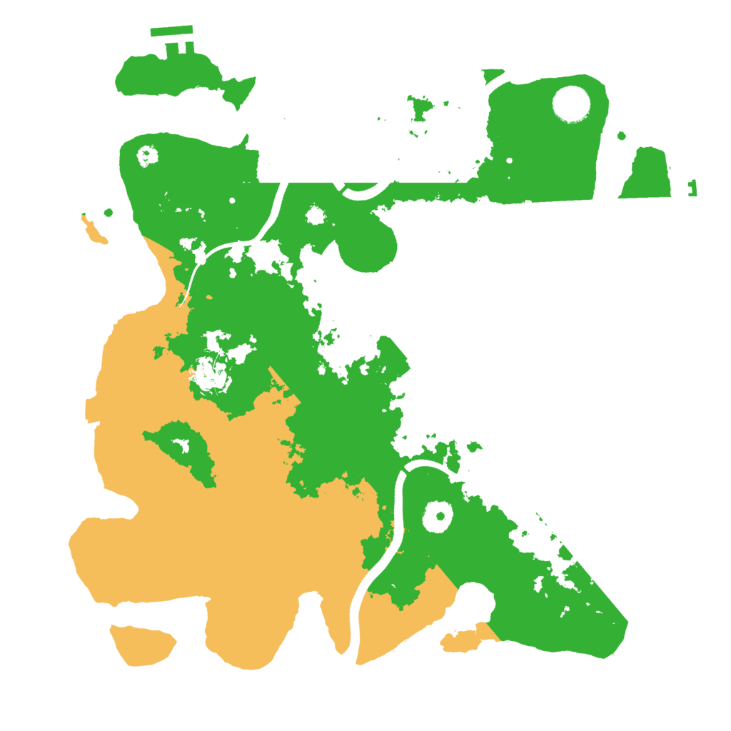 Biome Rust Map: Procedural Map, Size: 3500, Seed: 622679914