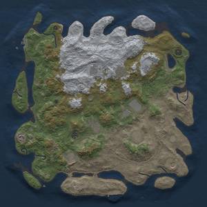 Thumbnail Rust Map: Procedural Map, Size: 4500, Seed: 75340698, 18 Monuments