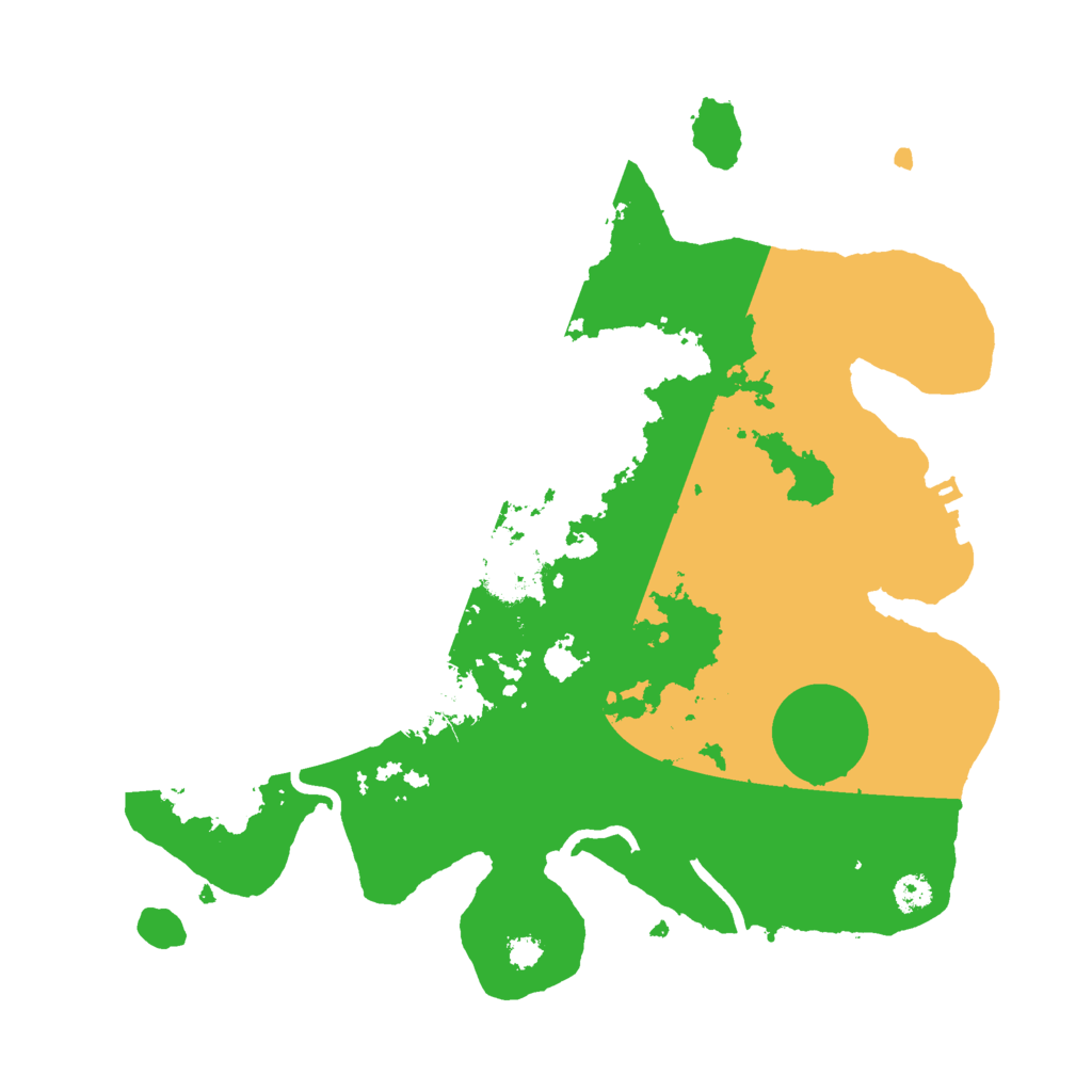 Biome Rust Map: Procedural Map, Size: 3000, Seed: 1131544213