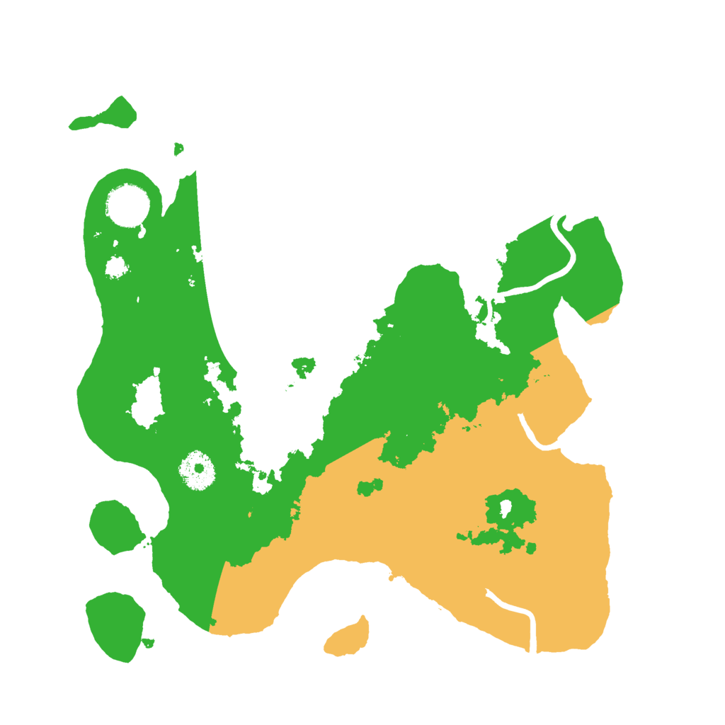 Biome Rust Map: Procedural Map, Size: 3000, Seed: 8531694