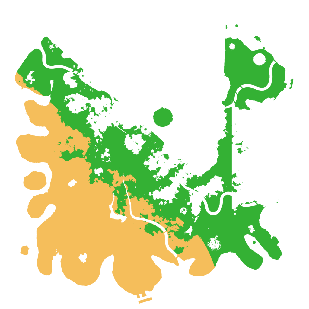 Biome Rust Map: Procedural Map, Size: 4500, Seed: 448181188