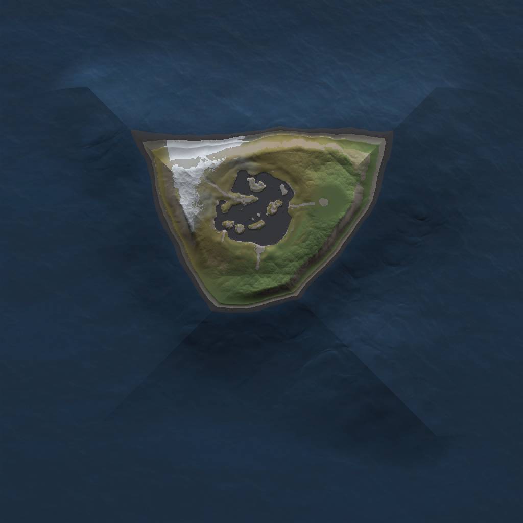 Rust Map: Barren, Size: 1000, Seed: 793197, 3 Monuments