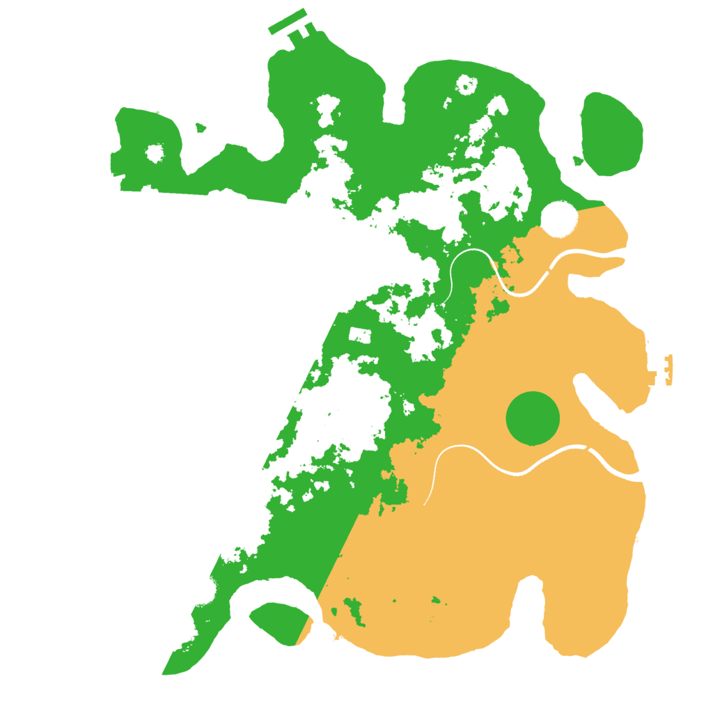 Biome Rust Map: Procedural Map, Size: 3500, Seed: 2024