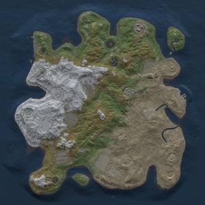 Thumbnail Rust Map: Procedural Map, Size: 3500, Seed: 2024, 17 Monuments