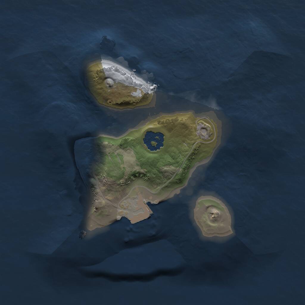 Rust Map: Procedural Map, Size: 1498, Seed: 13825, 1 Monuments