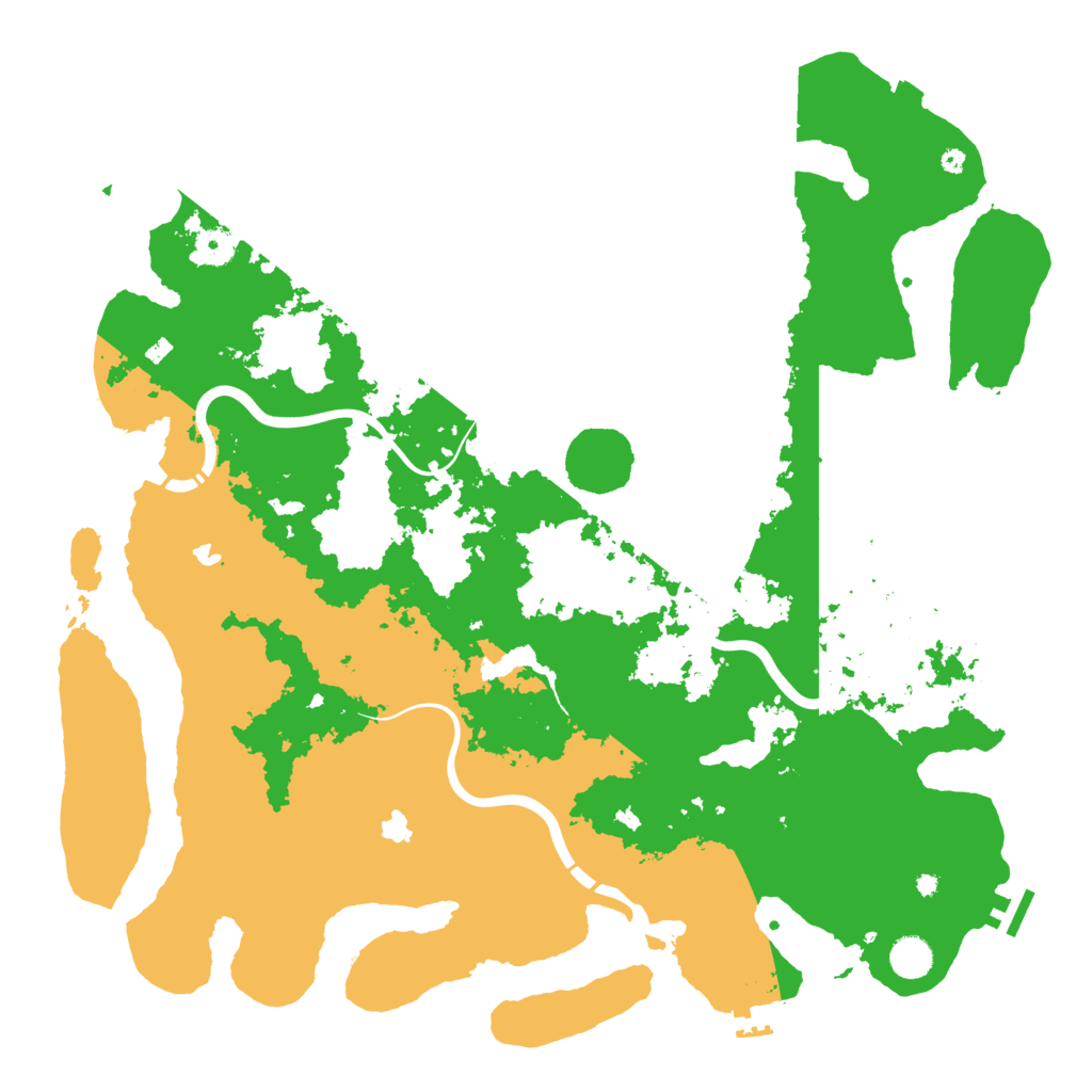 Biome Rust Map: Procedural Map, Size: 4500, Seed: 1831358546