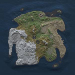 Thumbnail Rust Map: Procedural Map, Size: 3000, Seed: 1602, 12 Monuments