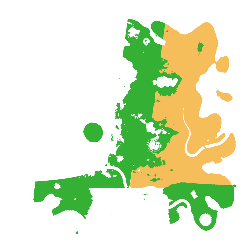 Biome Rust Map: Procedural Map, Size: 3600, Seed: 1292383197