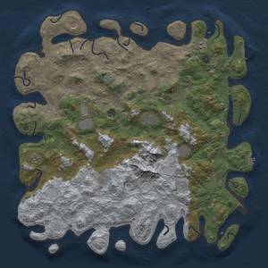 Thumbnail Rust Map: Procedural Map, Size: 5000, Seed: 2118689, 18 Monuments