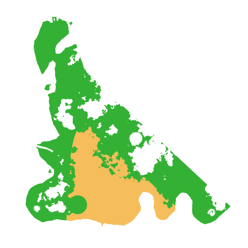 Biome Rust Map: Procedural Map, Size: 3500, Seed: 19262