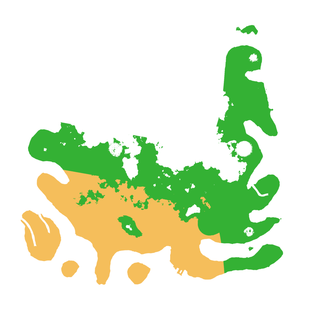 Biome Rust Map: Procedural Map, Size: 3500, Seed: 58607551