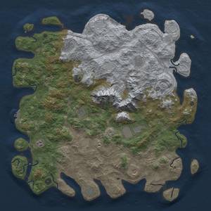 Thumbnail Rust Map: Procedural Map, Size: 5000, Seed: 1500709947, 18 Monuments