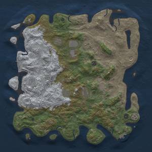 Thumbnail Rust Map: Procedural Map, Size: 4550, Seed: 1333333333, 18 Monuments