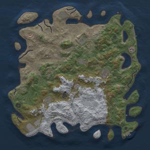 Thumbnail Rust Map: Procedural Map, Size: 4500, Seed: 891554294, 18 Monuments