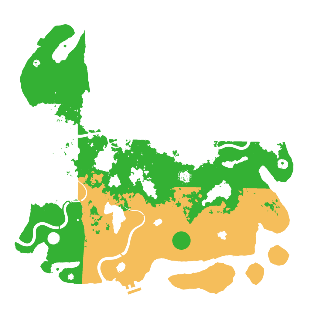 Biome Rust Map: Procedural Map, Size: 4500, Seed: 43284152